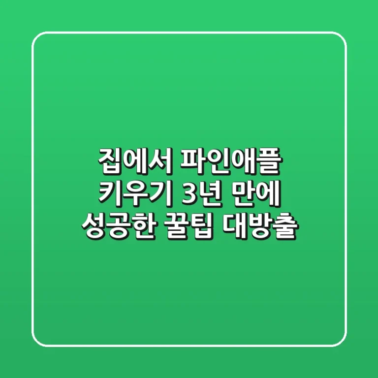 집에서 파인애플 키우기, 3년 만에 성공한 꿀팁 대방출!