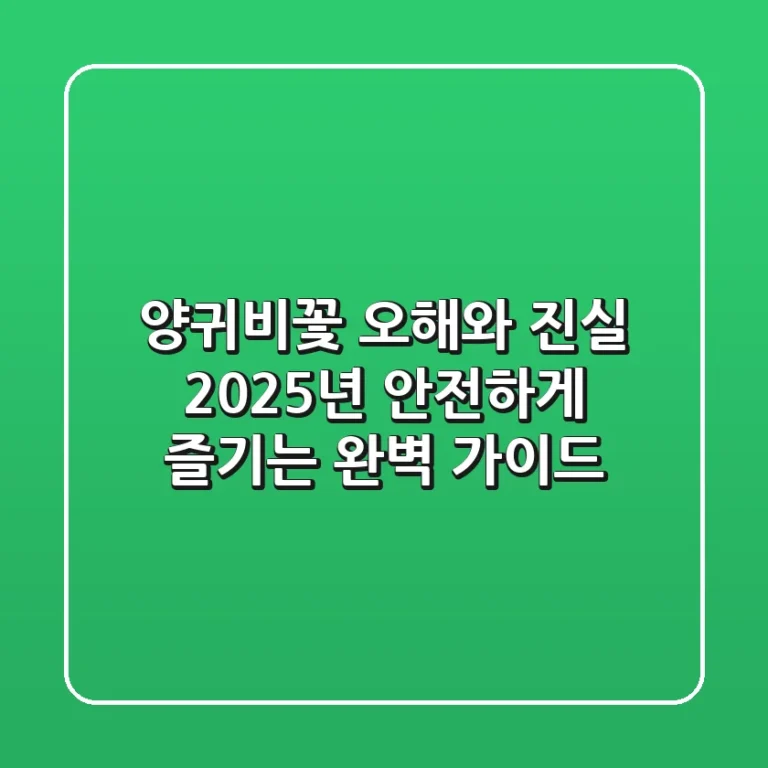 양귀비꽃, 오해와 진실! 2025년 안전하게 즐기는 완벽 가이드