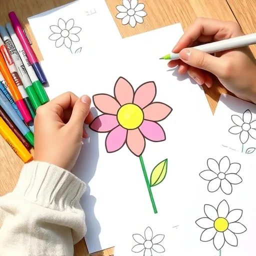 ✍️ 초보자도 성공하는 쉬운 꽃 그림 도안 찾기와 활용 꿀팁