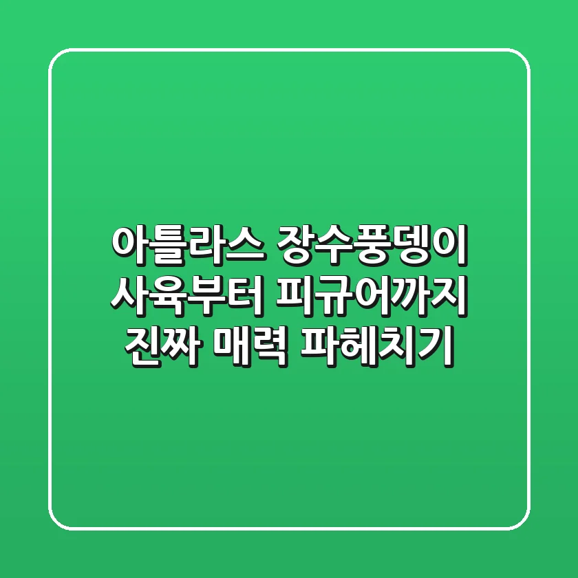 아틀라스 장수풍뎅이: 사육부터 피규어까지, 진짜 매력 파헤치기