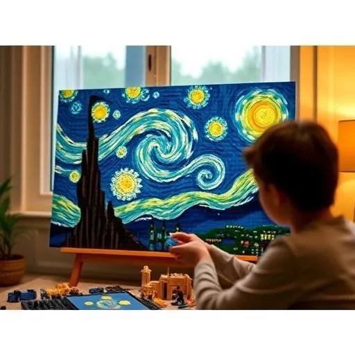 레고 별이 빛나는 밤 조립 & 전시, 기능성을 넘어선 나만의 해석 (기능성 탐색)