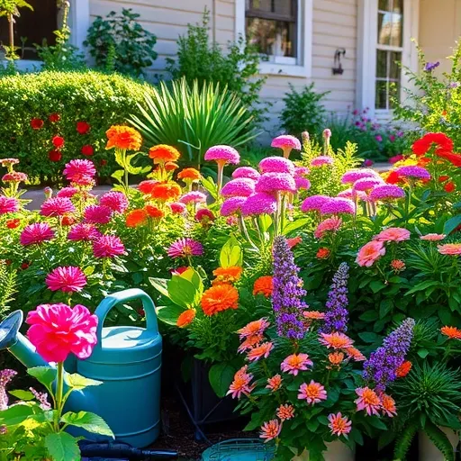 건강한 초화류 성장을 위한 핵심 관리: 물, 영양, 가지치기