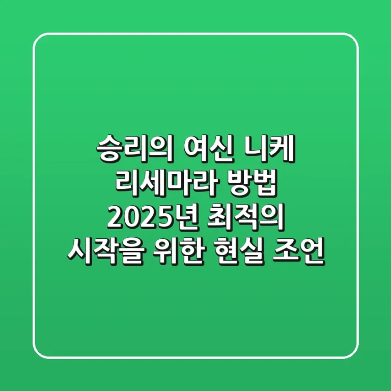 승리의 여신 니케 리세마라 방법, 2025년 최적의 시작을 위한 현실 조언